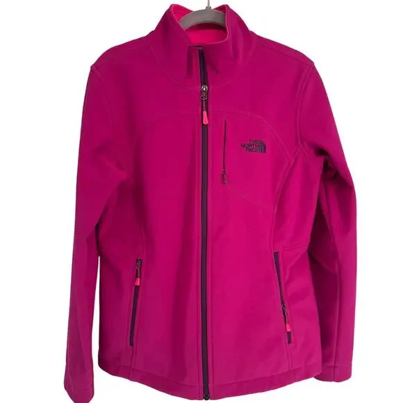 North Face Plum Pink Apex Bionic Hoodie Softshell Jacket L134702 - Picture 1 of 7